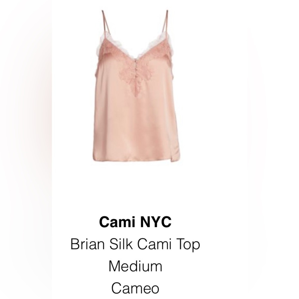 NWT - Cami NYC - Brian silk tank - M